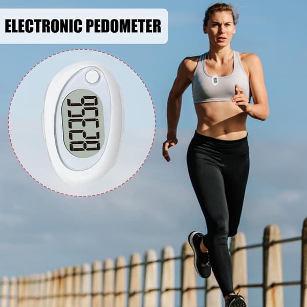 3D Pedometer for Walking, Simple Step Counter for Walking with La