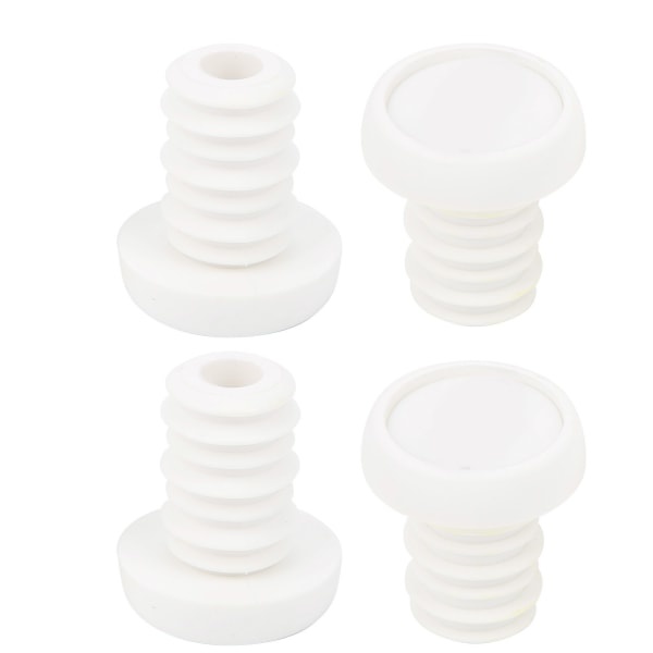 4pcs ZTTO Handlebar End Plugs Fixed Mountain Bike Handle Lock Ring Bicycle Accessories White