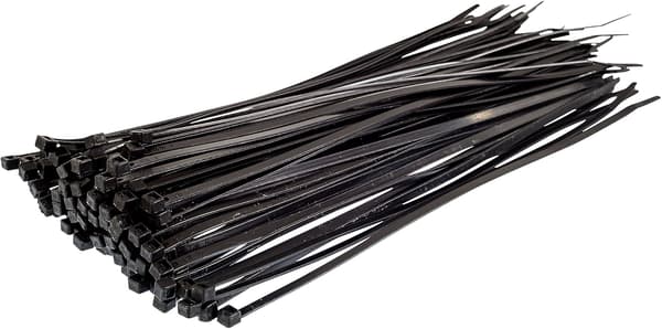 Nylon Cable Ties - 300mm x 3.6mm - Black - UV Resistant