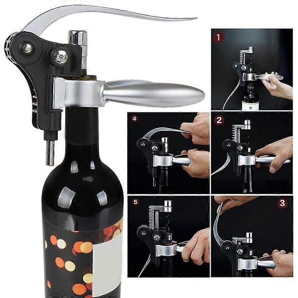 Practical Bottle Opener Wine Tool Set Foil Cutter Bar Lever Corkscrew Cork Drill Lifter Kit Kitchen