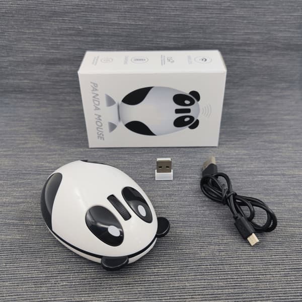 Sød Dyre Panda Trådløs Mus, Mini USB 2.4G Genopladelig C