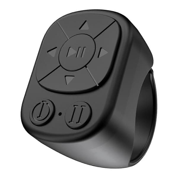 Scrollningsring Fjärrkontroll för TikTok, Bluetooth-sida för Smartphone, Kamerautlösare Kort V Black