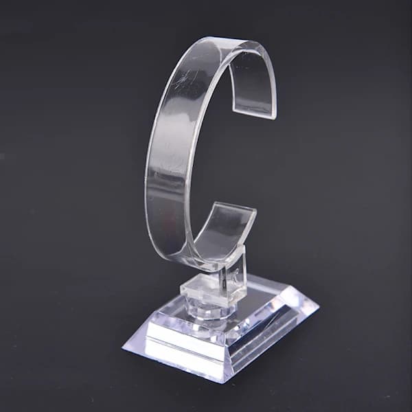 2 gennemsigtige ur-smykkedisplaystandere