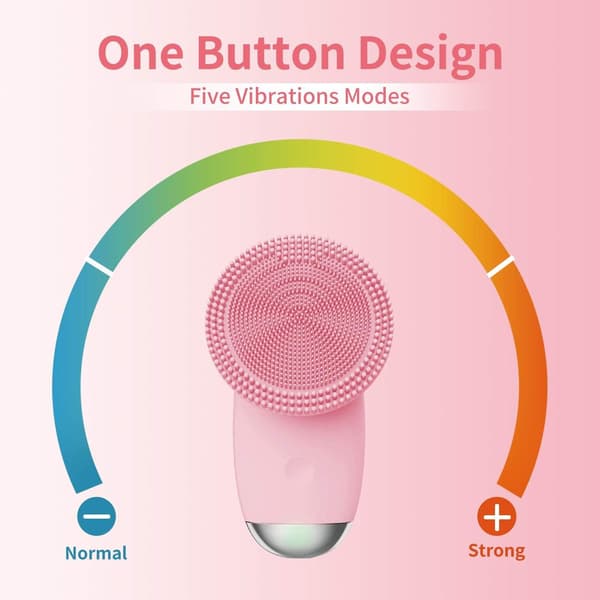 Silicone Electric Facial Cleansing Brush for Makeup and Massage