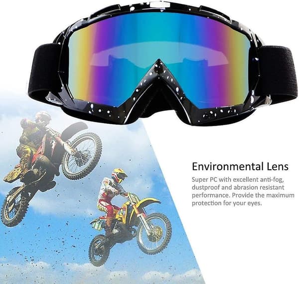 Säädettävät tuulenpitävät motocross-lasit ulkoiluun