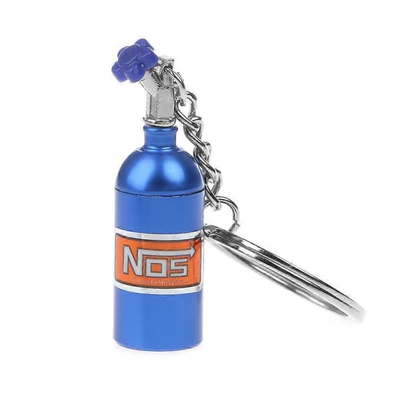 Mode Metal Nøglering Bil Nøglering Holder Nøglering Til NOS Turbo Nitrogen Flaske