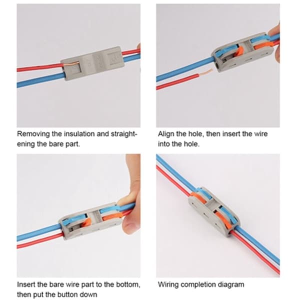 28 pcs 11-28 AWG PCT-2-2 Quick Connection Terminals for Industrial Electrical Accessories