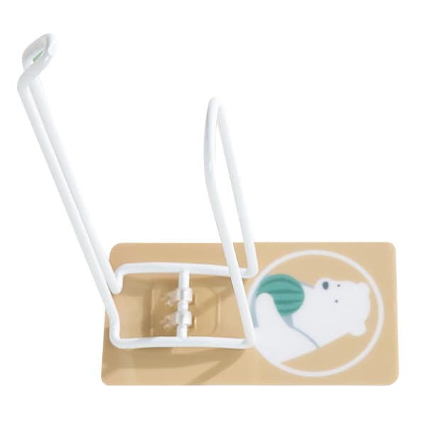 Wall Mounted Clothes Hanger Cartoon Animal 2 Layer Storage Space Saving Acrylic Adhesive Wrought Iron Spray Wall Hanger Bear 0.2 0.2