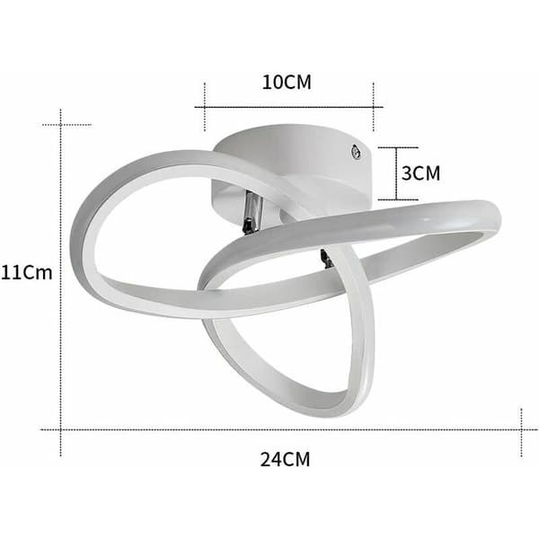 Modern LED Ceiling Light, 22W Aluminum and Acrylic Ceiling Lamp, Flower-shaped LED Ceiling Light for Bedroom Kitchen Corridor Dining Room Balcony [Energy Class E]