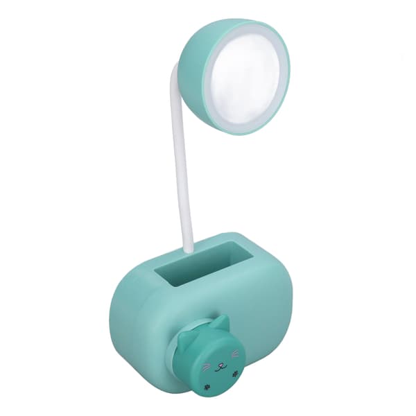 Table Lamp Flexible Hose Foldable Portable Stylish Lovely Lighting Tool for Dorms Office E39 Kitten Blue