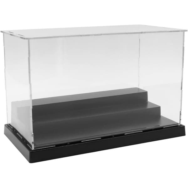 Actionfigurer Leksaker Samlarobjekt Akrylglas Display Stativ Dammskydd Svart Bas Dammtät Låda 21X11X13Cm