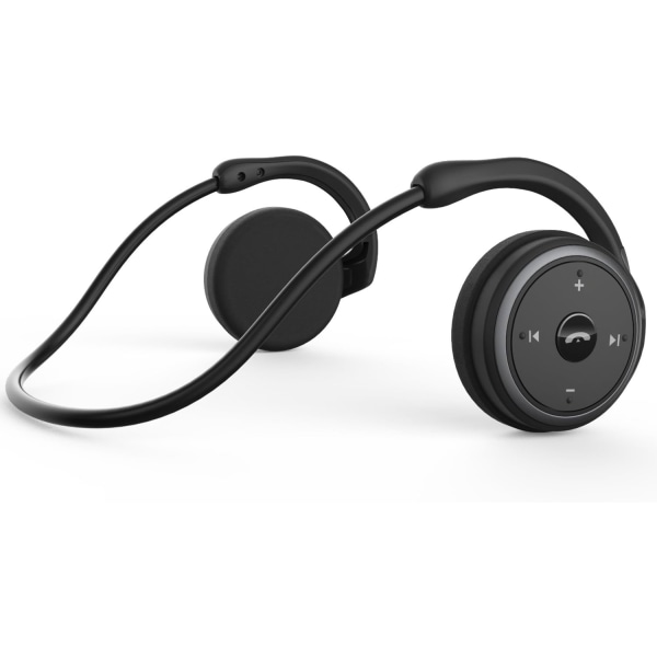 Stereo Bluetooth hörlurar Sport trådlösa hörlurar-Svart