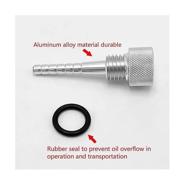 Biltrimningstillbehör Magnetisk aluminium för 3500w invertermotor med O-ring - Silver