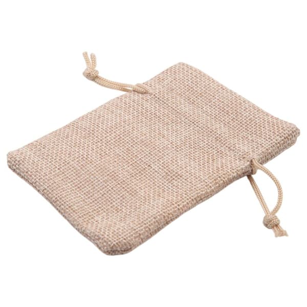 20 st små tygpåsar med dragsko, 7,6 x 10,2 cm små tygpåsar, återanvändbara för tepåsar