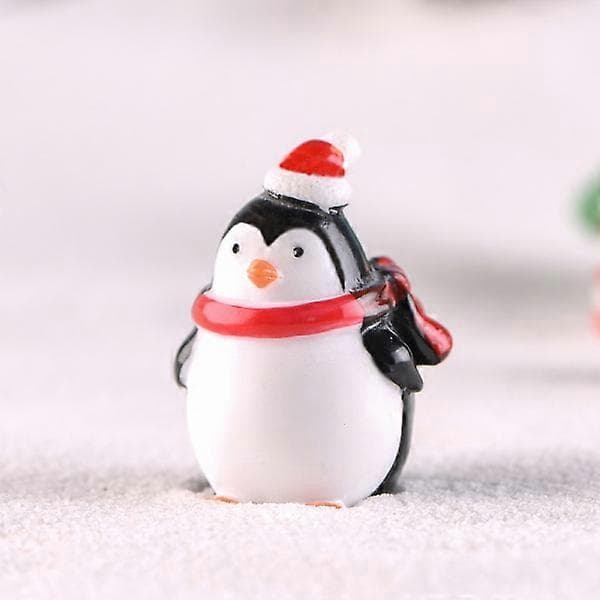 Bord Pingvin Ornament Legetøj DIY Mikro Landskab Pingvin Miniature Jul