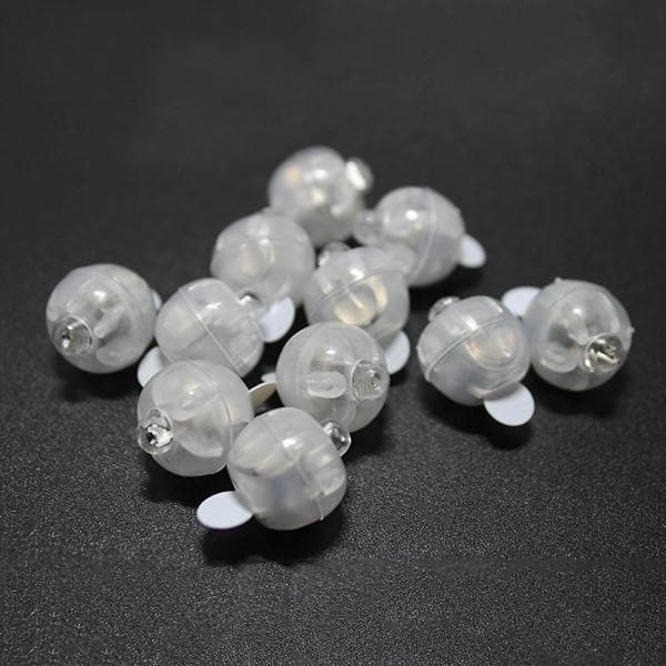 100 stk LED-lamper Ballong Papirlanterne Trådløs Flash Ball Lampe