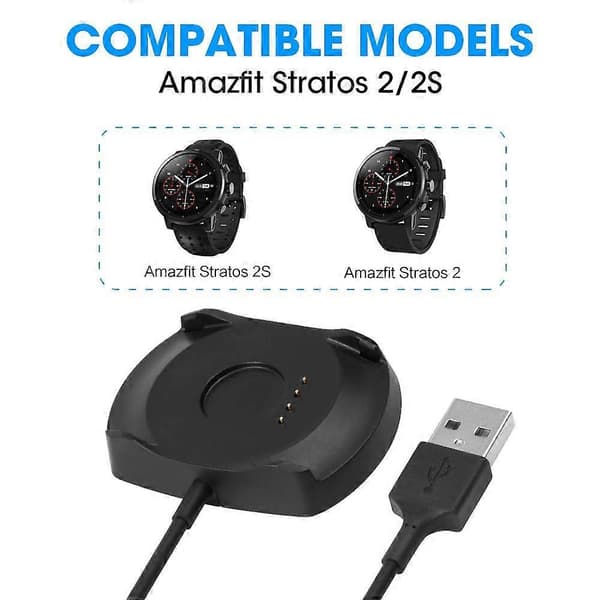 USB Charging Cable Stand Data Cable for Huami Stratos Smartwatch 2/2S Wireless Charger Dock
