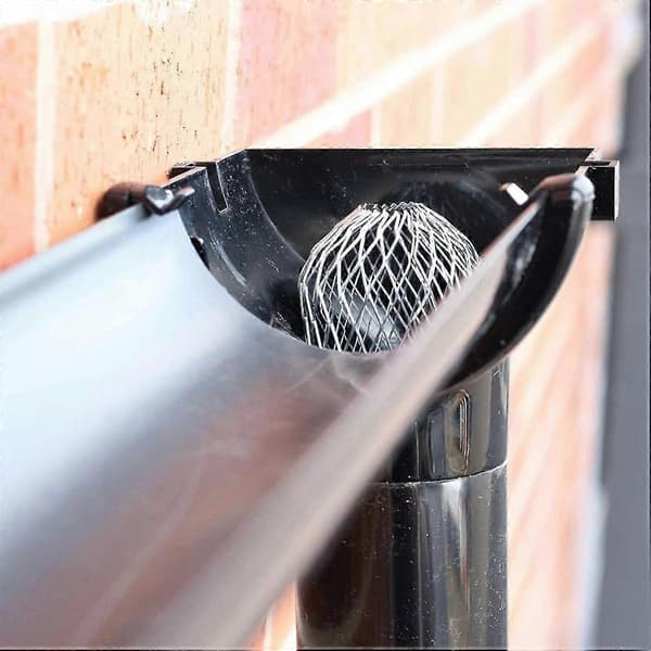 8-pack downpipe protectors, downpipe strainer protects downpipes from clogging