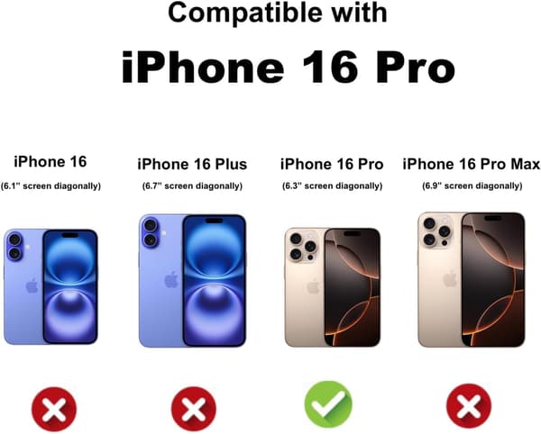 Transparent silikondeksel for iPhone 16 Pro - Tynt, Klart