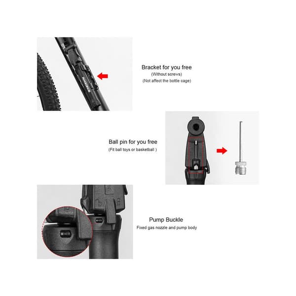 80 Psi Portable Mini Two-Way Pump Bicycle Air Pump Valve