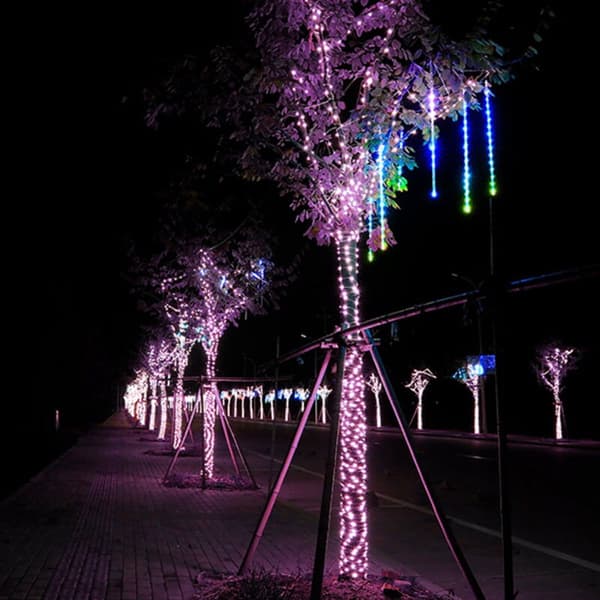 10m Lilla LED Utendørs Julelys for Hage, Rom, Trær - Juledekorasjon