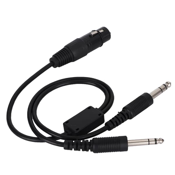 For Airbus XLR til GA Dual Plug 5-pinners headset-adapterkabel Flyhodetelefonkabel