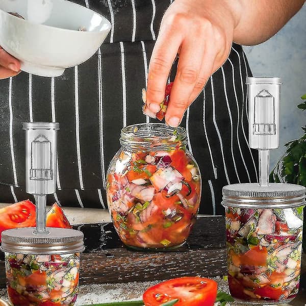 Mason Jar Wide Mouth Fermentation Lid and Airlock Set, Household Kitchen Accessories