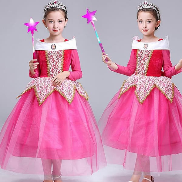 4 prinsessetrollstaver – stjernelysrekvisitter, Halloween julefester