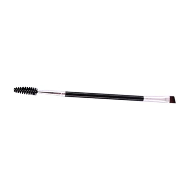 Double-sided Eyebrow Brush Angled Eyebrow Brush with Spoolies Portable Makeup Tool 15 cm