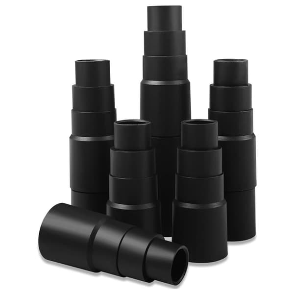 6-pack dammsugaradaptrar 4 lager svart, dammsugarslangadapter 25mm till 42mm, slangreducer