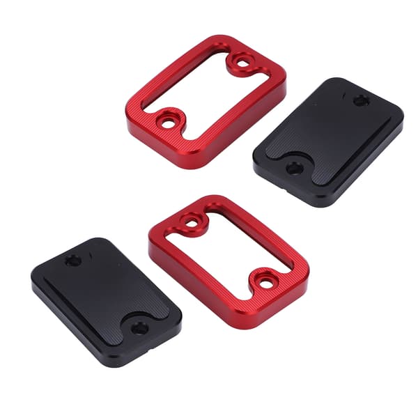 2pcs Front Brake Fluid Reservoir Cap Left Right Billet Aluminum Replacement for NMAX155 NMAX125 2015-2020 Red
