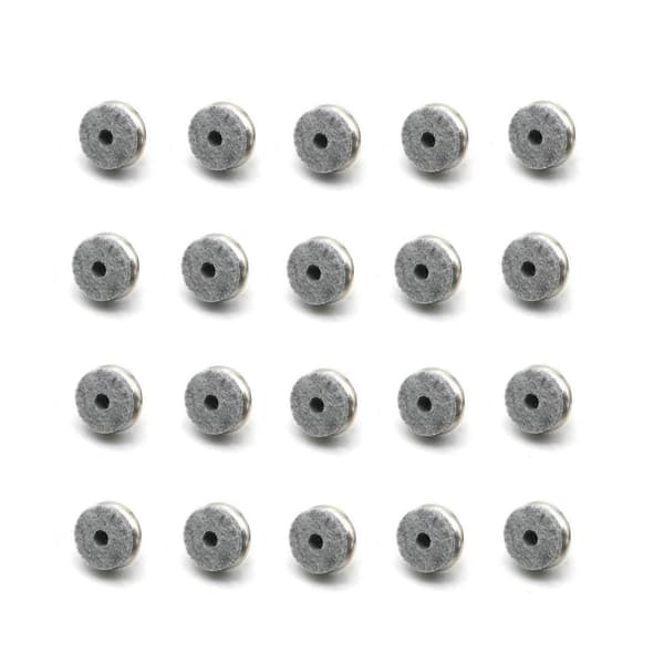 20x Møbel Filtpuder Kraftige Skruemonterede Glidere Gulvbeskyttelse Reducer Lyd 28mm 28mm