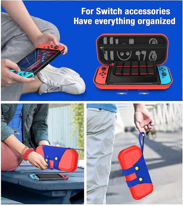 Switch-etui til Nintendo OLED, beskyttende hårdt skal Switch-bæretaske til opbevaring