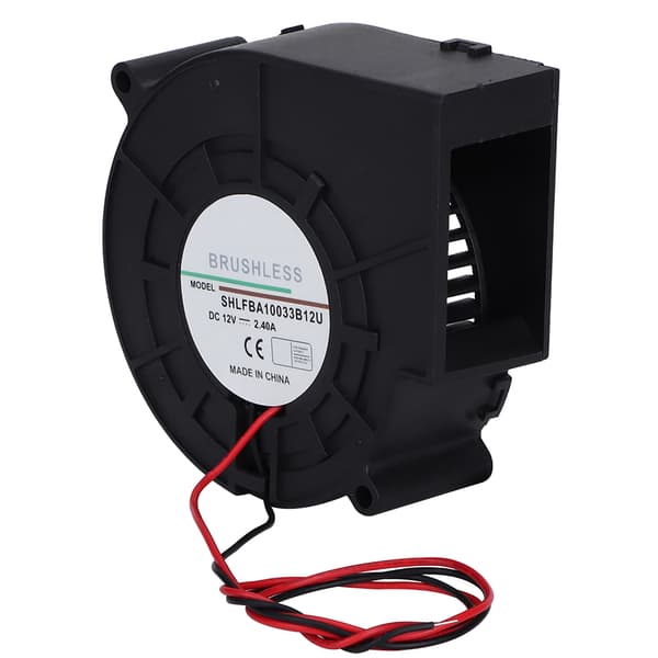Dobbeltkugle turbine luftblæser køleventilator til picnic camping varmeudstyr grill 12V 2.4A