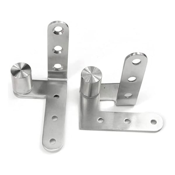 Stainless steel door, hidden hinges, heavy-duty pivot hinge Adjustable for gap axis up and down door hinge Silent operation