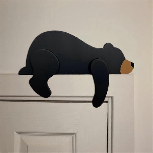 PVC Bear Ornament Desk Decoration For Bookshelf And Fireplace A