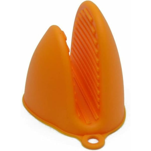 Cooking Protective Gear Silicone Handle, Gloves for Oven, Microwave and Dishwasher, 2 Thickened Orange
