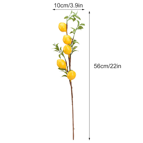 Simuloitu sitruunahaara kodinsisustukseen - 60cm