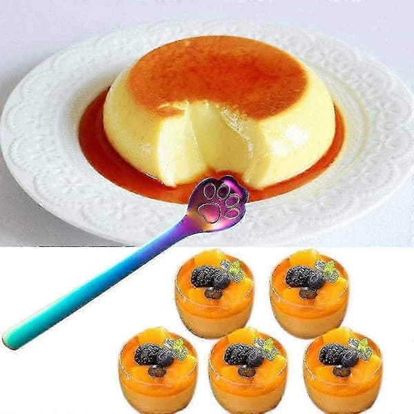 Coffee Spoon Dessert Spoons 15 cm Cute Cat Claws (6 pcs, color)