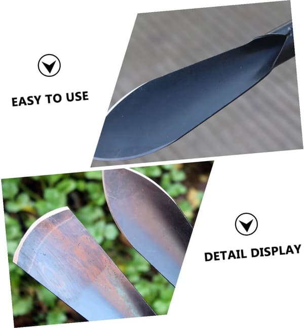2 stk. haveskovl med ergonomisk greb til plantning af blomster, lille håndskovl af rustfrit materiale, praktisk haveredskab til planter og blomster -