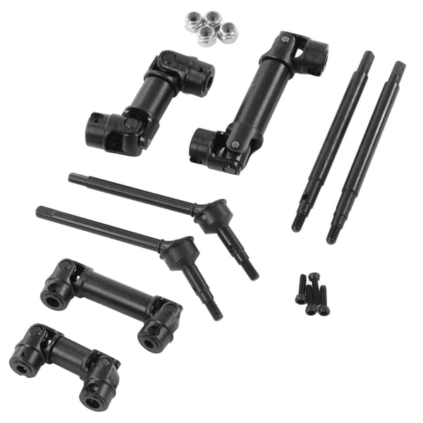 RC Car Front Rear CVD Set with Drive Shaft Replacement 1/18 Remote Control Vehicle Accessories Black