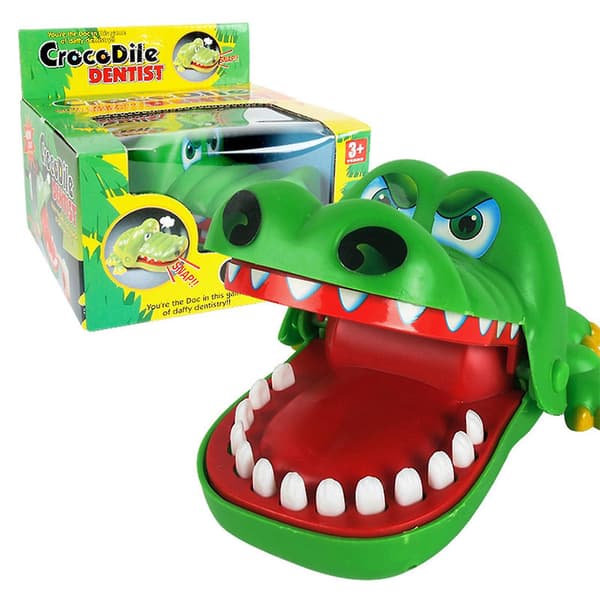 Krokodille Tænder Legetøj Spil Til Børn, Alligator Bider Finger Tandlæge Spil, hot! db