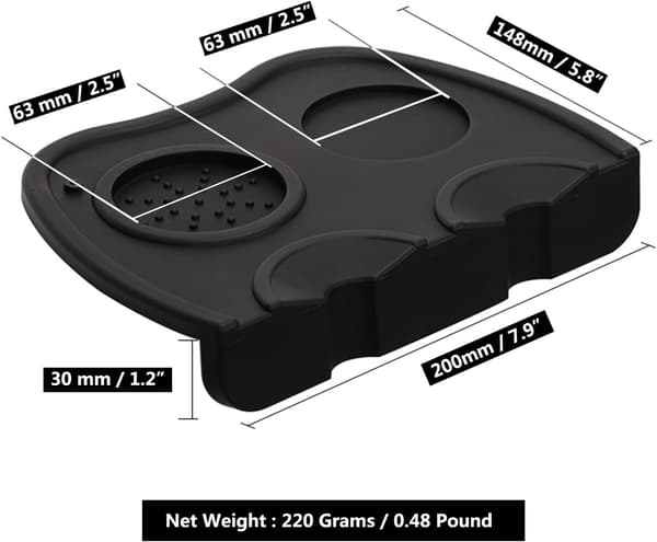 Silicone Corner Tamping Mat (Coffee Cat) DXGHC