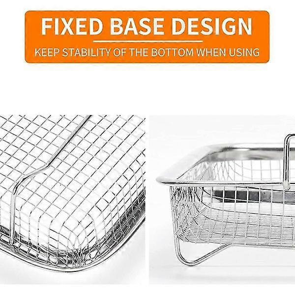 ugnskorg, grillkurv i rustfrit stål, non-stick mesh, bagepladegitter