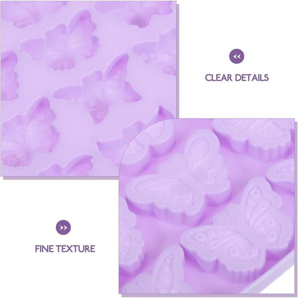 Butterfly Silicone Chocolate Mold Large Capacity 72 Grids, Easy to Release and Clean