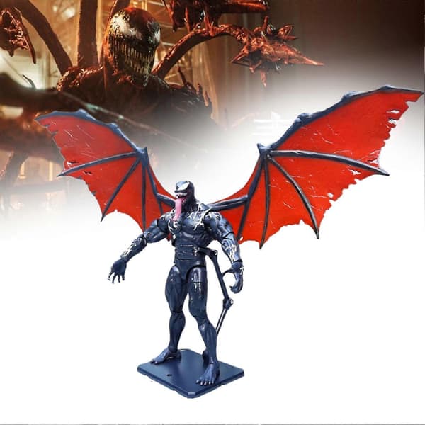 1 sæt Venom-figur, tovinget symbiot, bevægelig ledfigur, miniaturefigurer, samleobjekt, filmversion, actionfigur