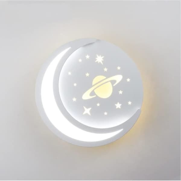 14W LED Wall Lamp, White Wall Lamp, Cool White 6000K + Warm White 3000K Wall Lamp