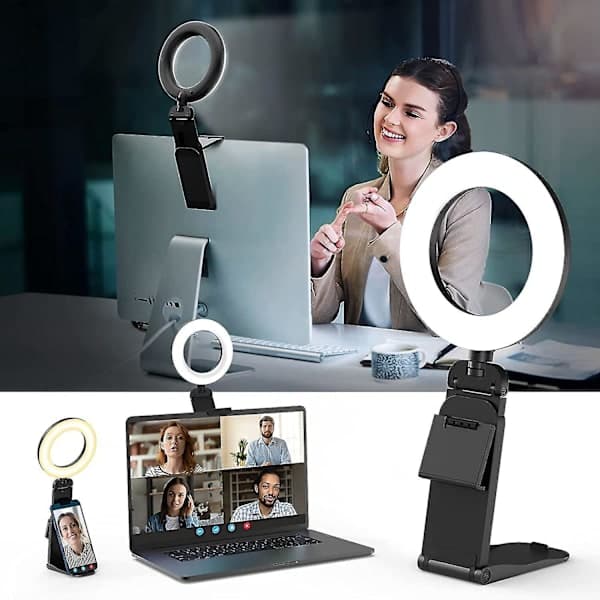 Multifunctional Fill Light Desk Lamp, Gourmet Photography, Foldable Video Conference Light