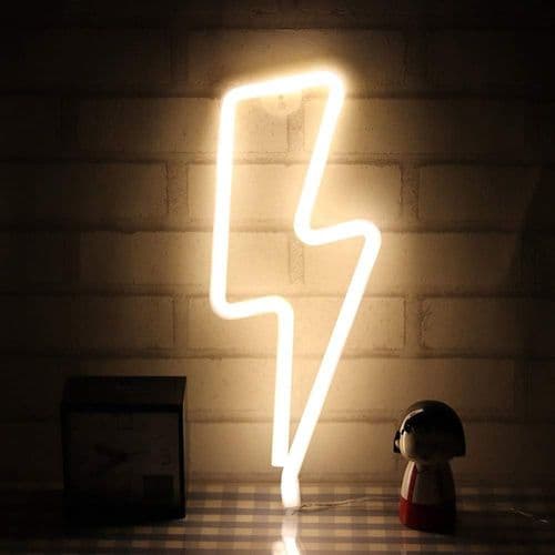 Nattlampe, lyn, dekorativ lampe for barn, venner, gave varmhvit