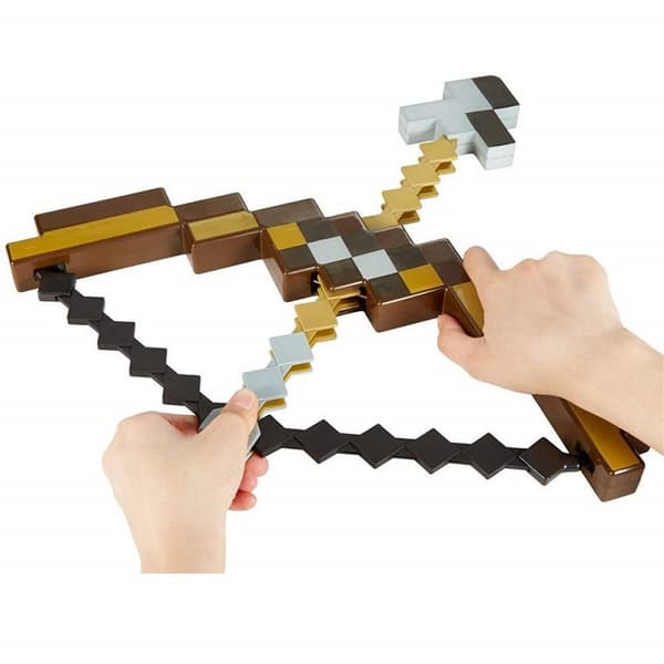 Minecraft - Lelujouset ja -nuolet - Roolileikkitarvikkeet - Pelitarvikkeet Ruskea Brown